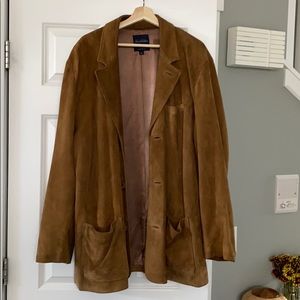 Brooks Brothers 3/4 length suede jacket.